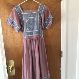 Vintage prairie midi dress